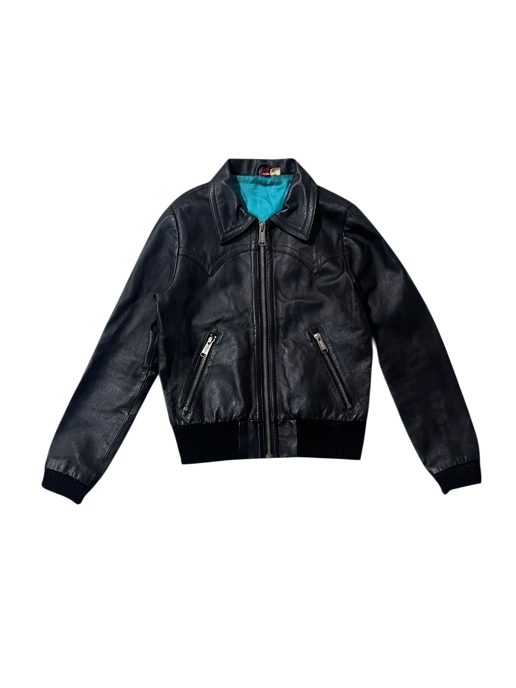 Vintage Tiffany Lining Leather Jacket