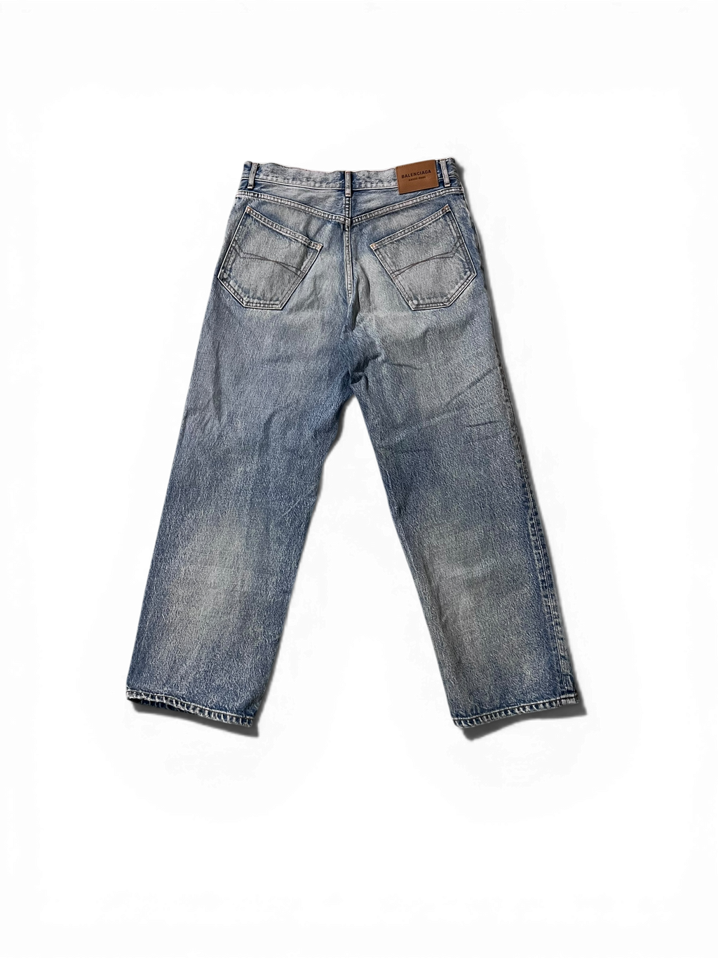 Balenciaga Blue Baggy Jeans