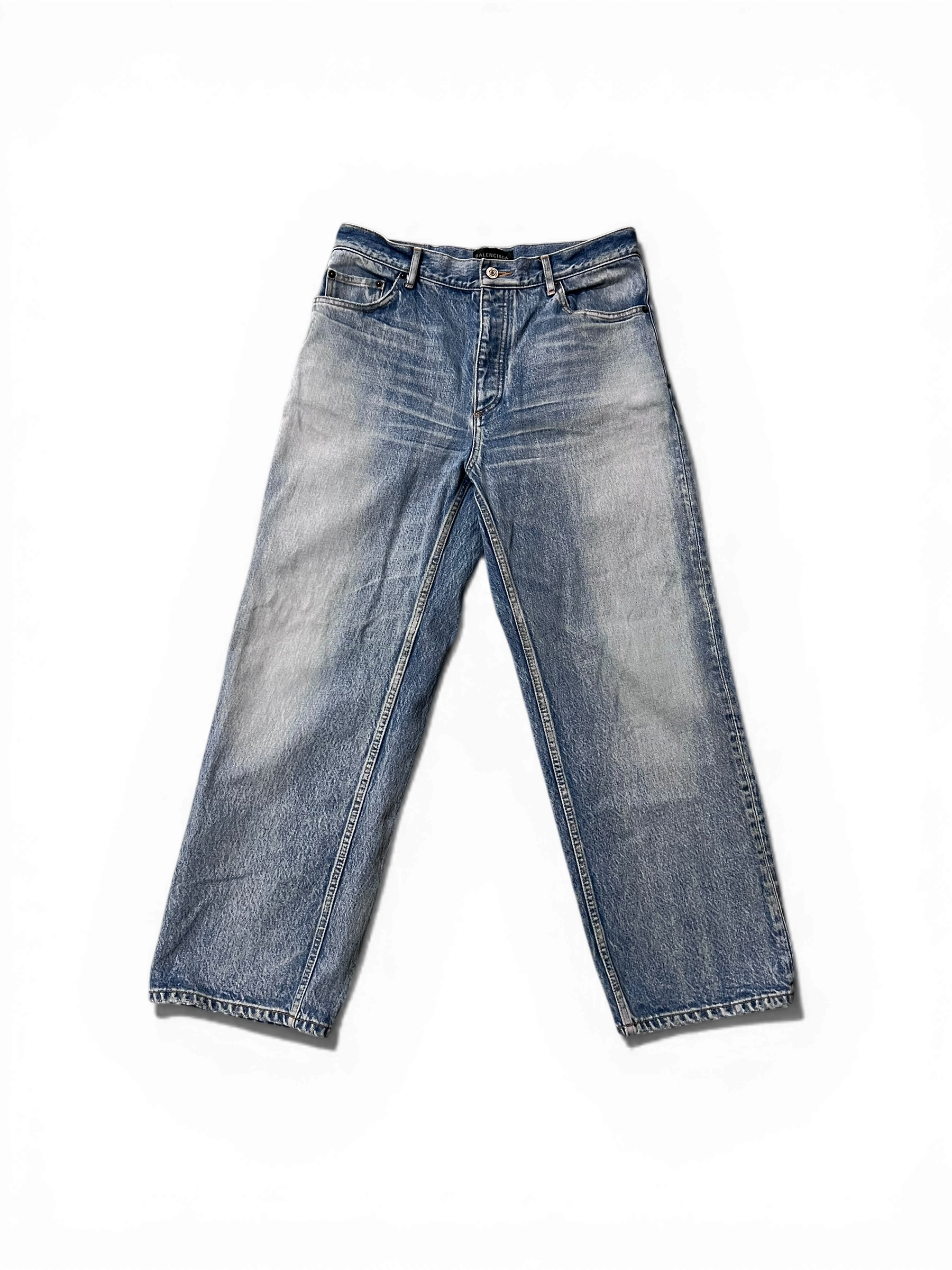 Balenciaga Blue Baggy Jeans