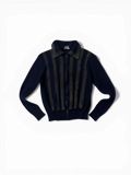 Vintage 60s Zip Up Polo Sweater